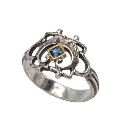 Bague aetius saphir bleu