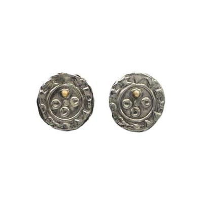 Boucles d'oreilles pièce médiévale