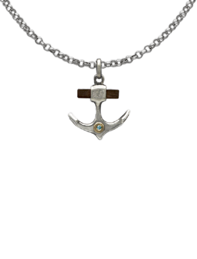 Pendentif ancre marine