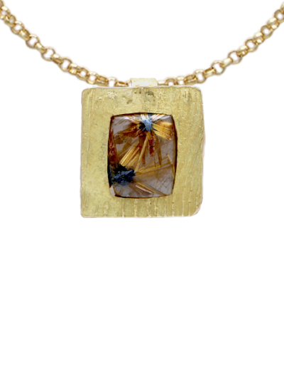 Pendentif quartz rutile